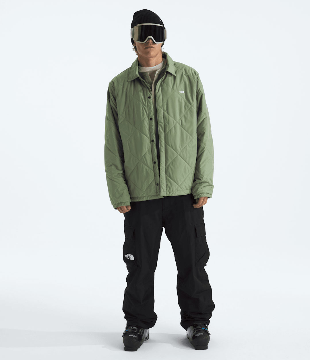 Men’s Afterburner Insulated Flannel Bark Mist/TNF Black Shadow Plaid