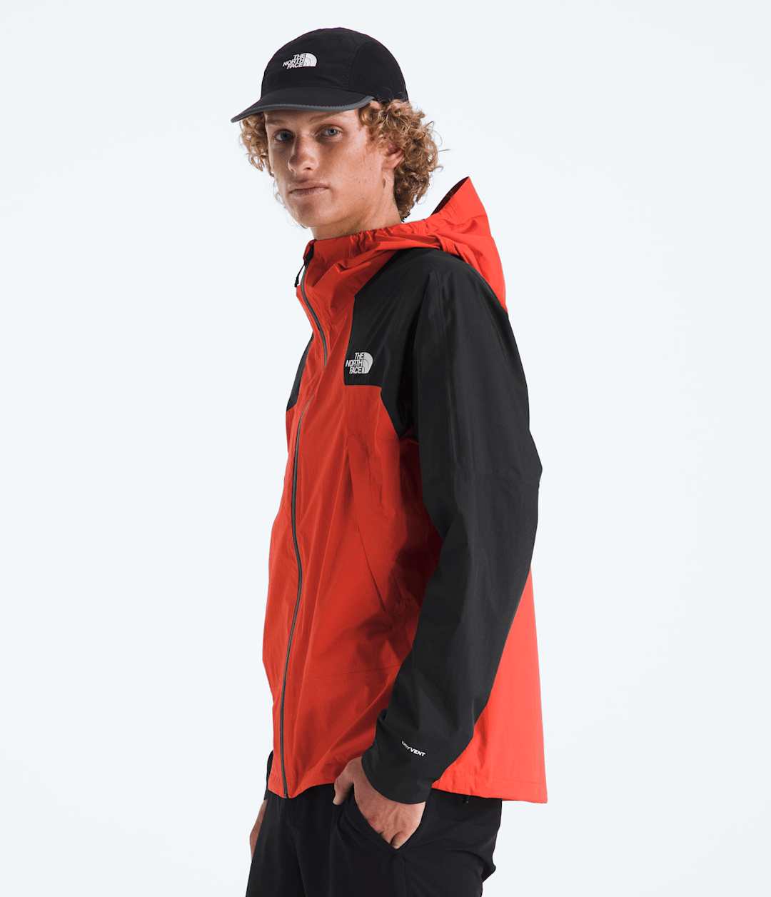 Men’s Ridgelite Waterproof Jacket Lava Red/TNF Black