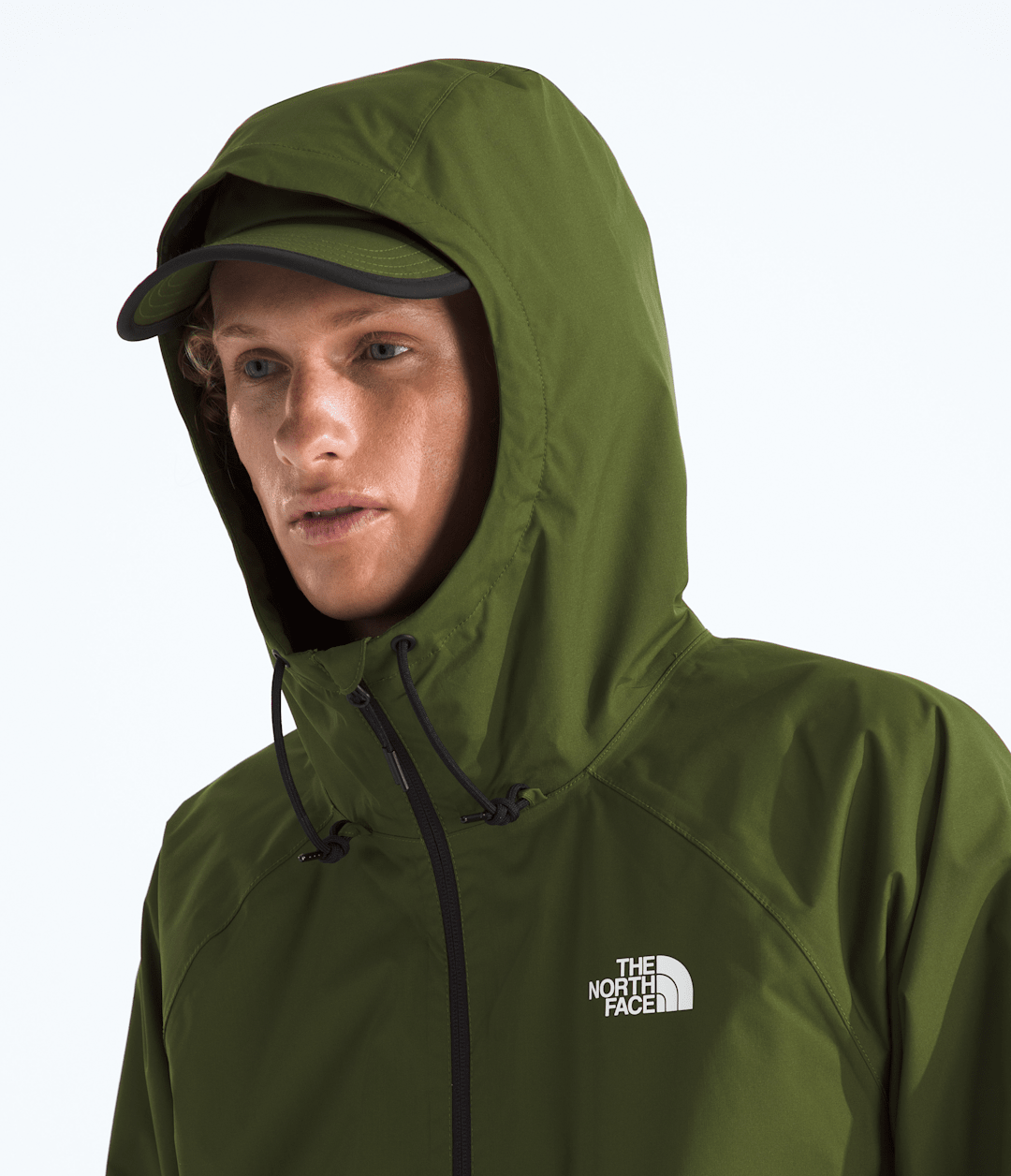 Men’s Antora Rain Hoodie Woodland Green