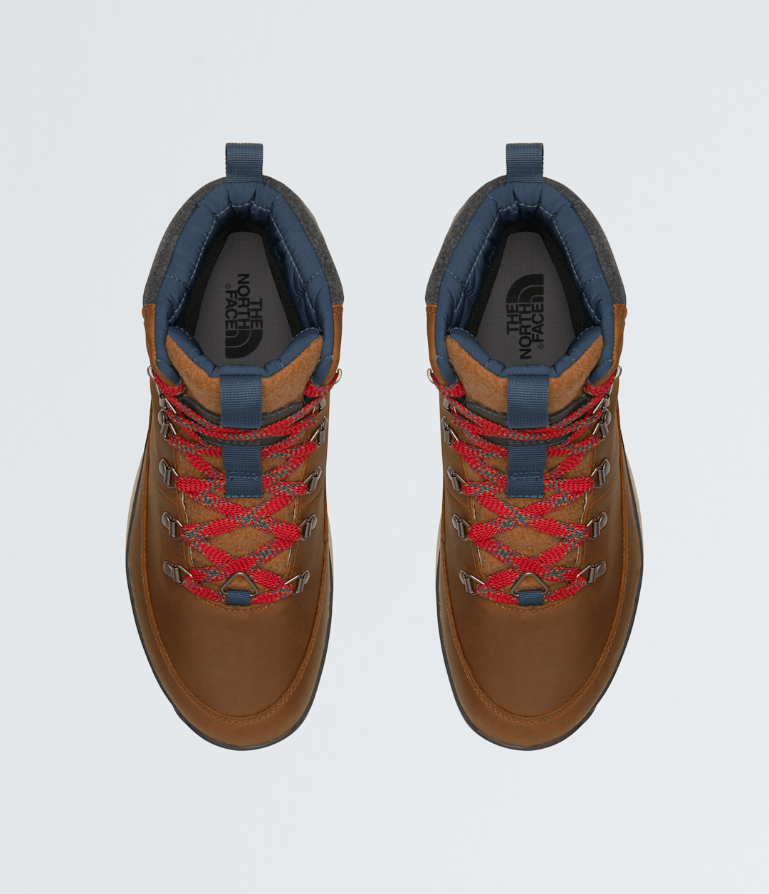 Men’s Bergen Leather Waterproof Boots Timber Tan/TNF Red