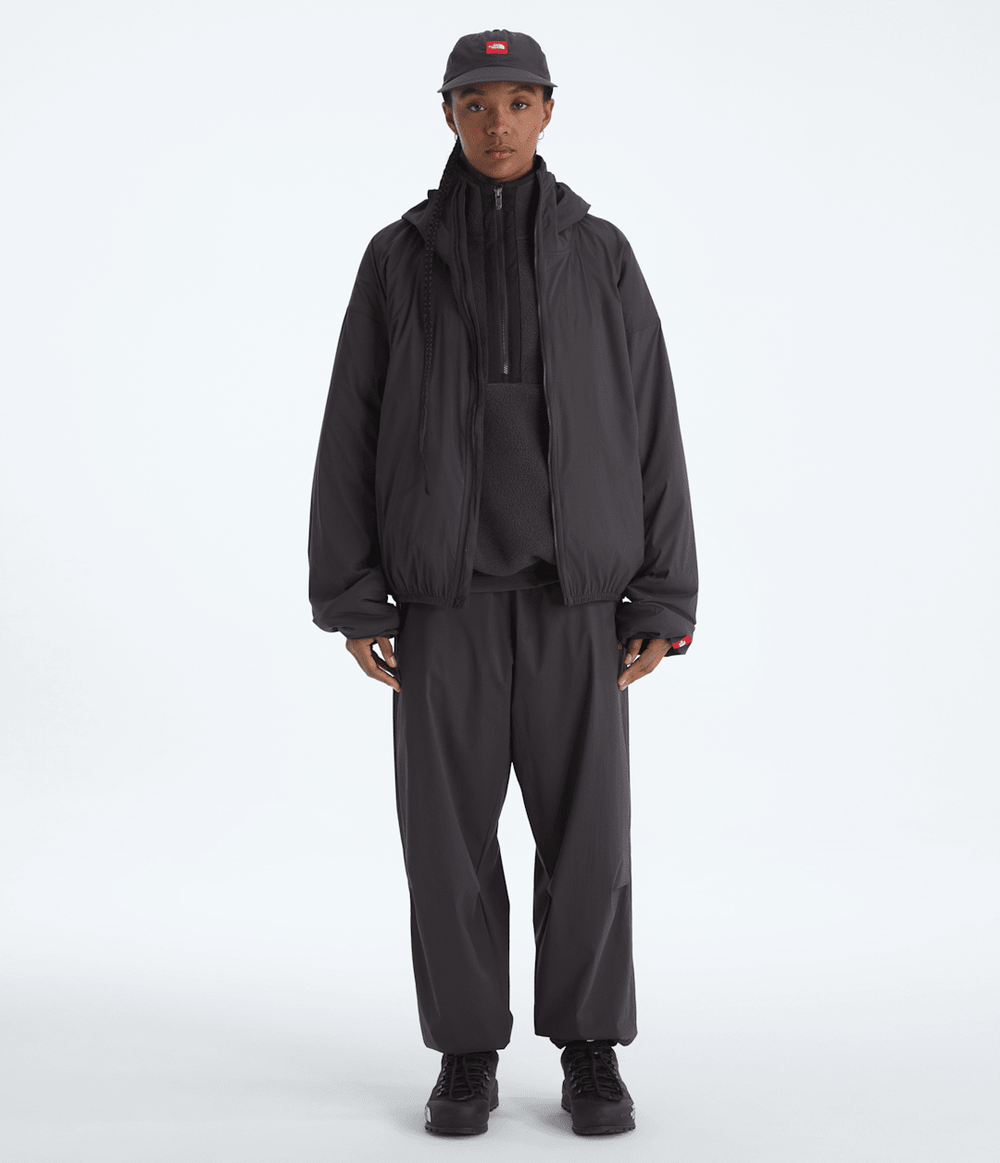 Men’s TNF™ Red Box Packable Hooded Wind Jacket Obsidian