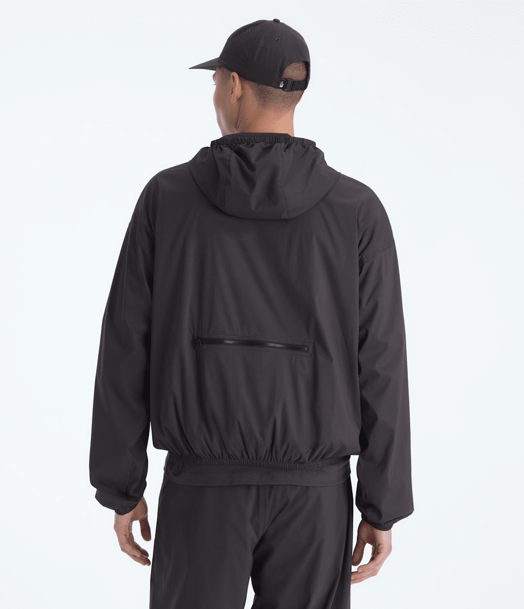 Men’s TNF™ Red Box Packable Hooded Wind Jacket Obsidian