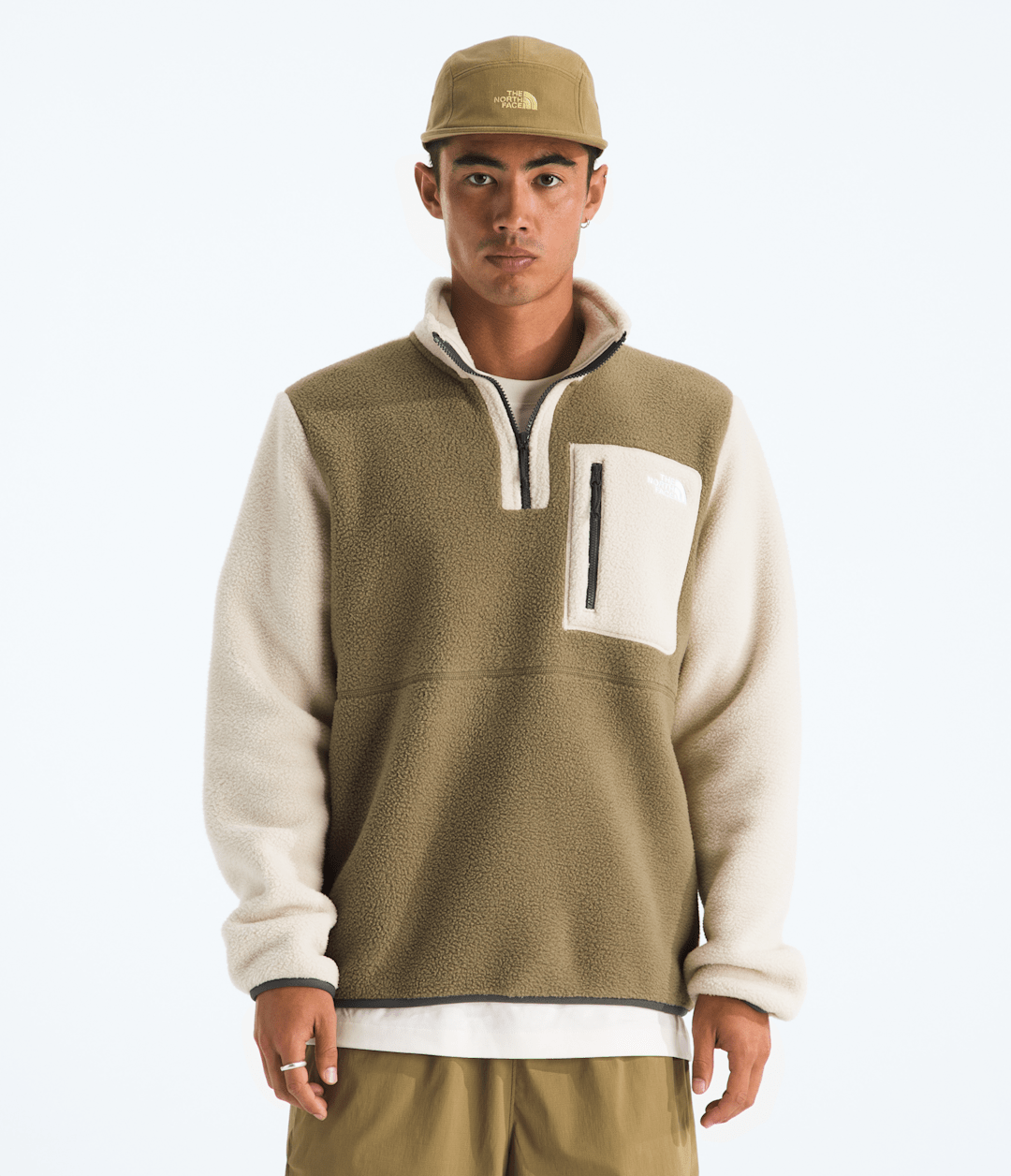 Men’s Yumiori ¼-Zip Jacket Cedar-Desert Stone-New Taupe Green