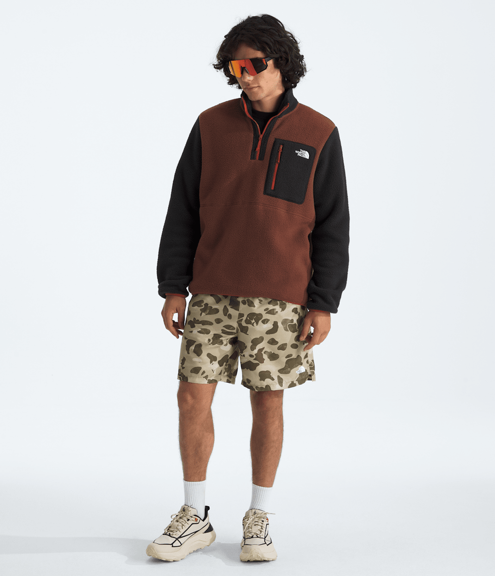 Men’s Yumiori ¼-Zip Jacket Ember Soil-Tnf Black-Iron Clay