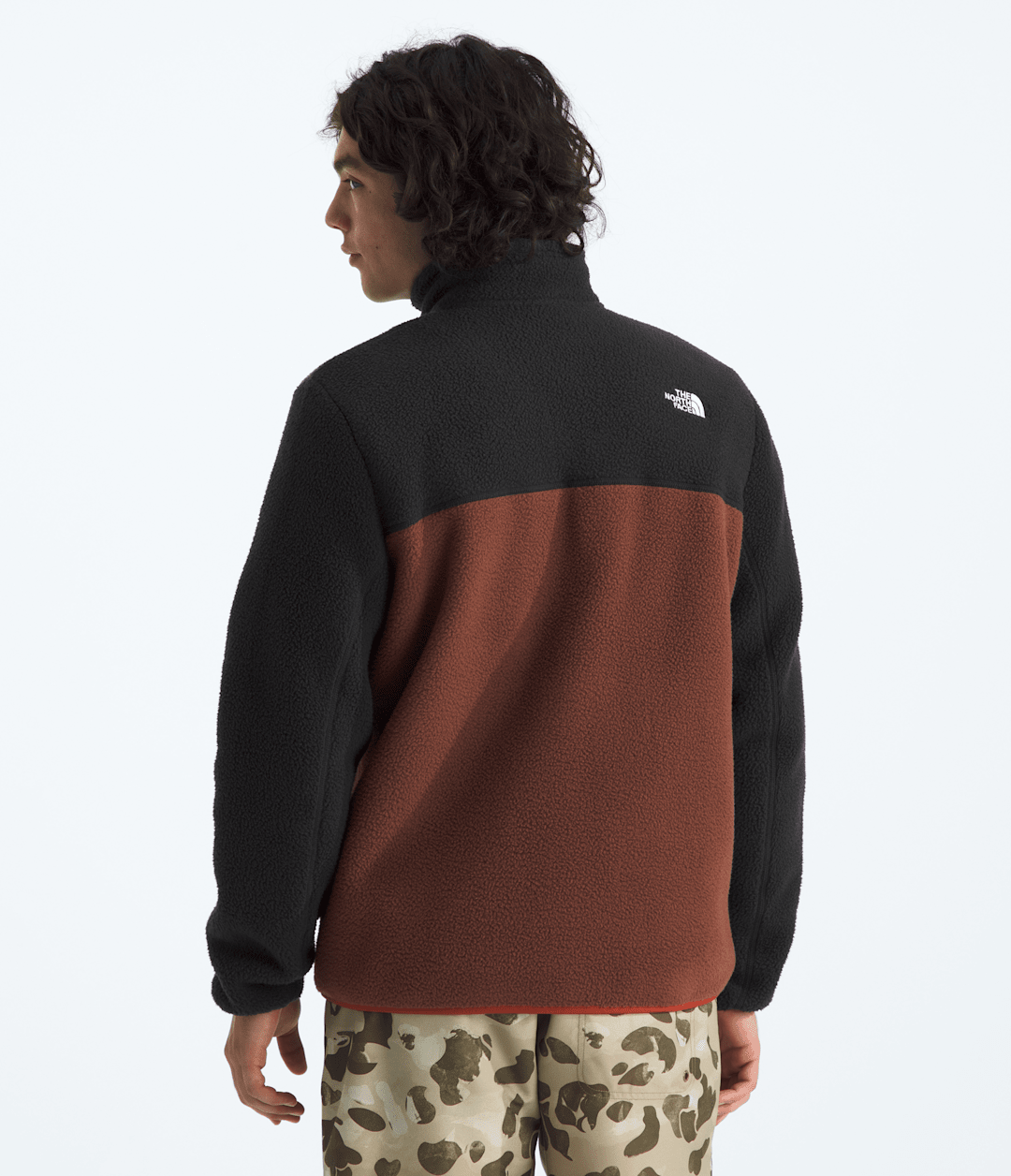 Men’s Yumiori ¼-Zip Jacket Ember Soil-Tnf Black-Iron Clay