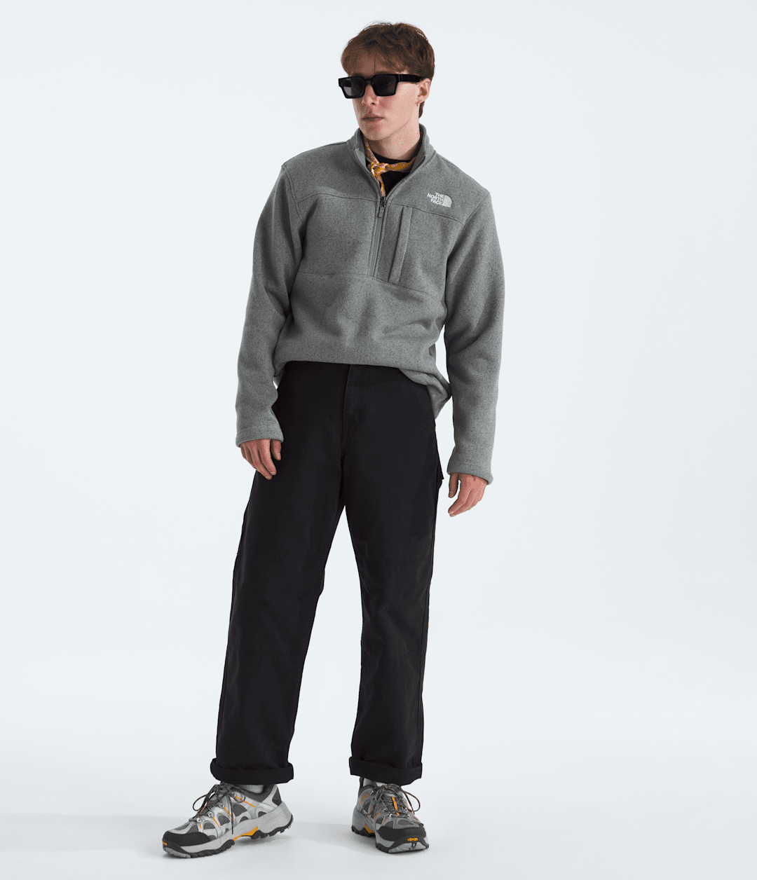 Men’s Gordon Lyons ¼-Zip TNF Medium Grey Heather