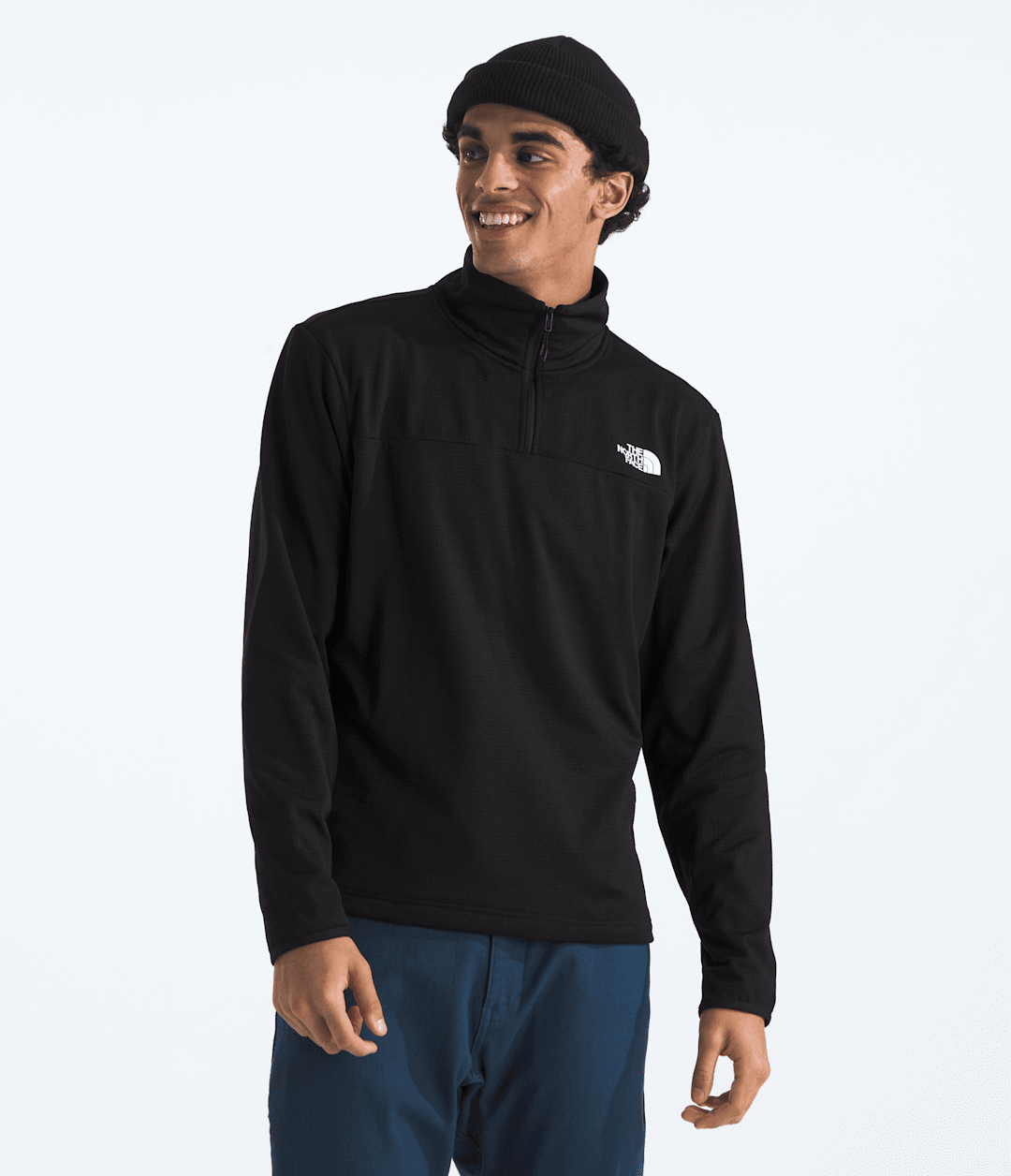 Men’s Cedar Trail Grid Fleece ¼-Zip TNF Black