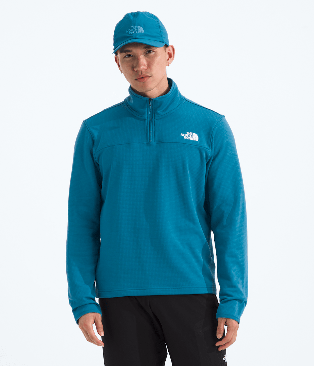 Men’s Cedar Trail Grid Fleece ¼-Zip Dusk Blue
