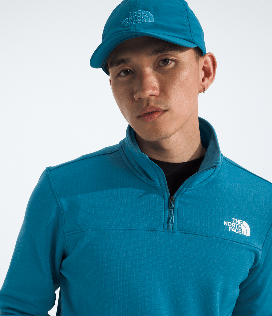 Men’s Cedar Trail Grid Fleece ¼-Zip Dusk Blue