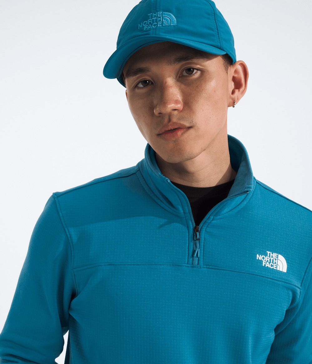 Men’s Cedar Trail Grid Fleece ¼-Zip Dusk Blue
