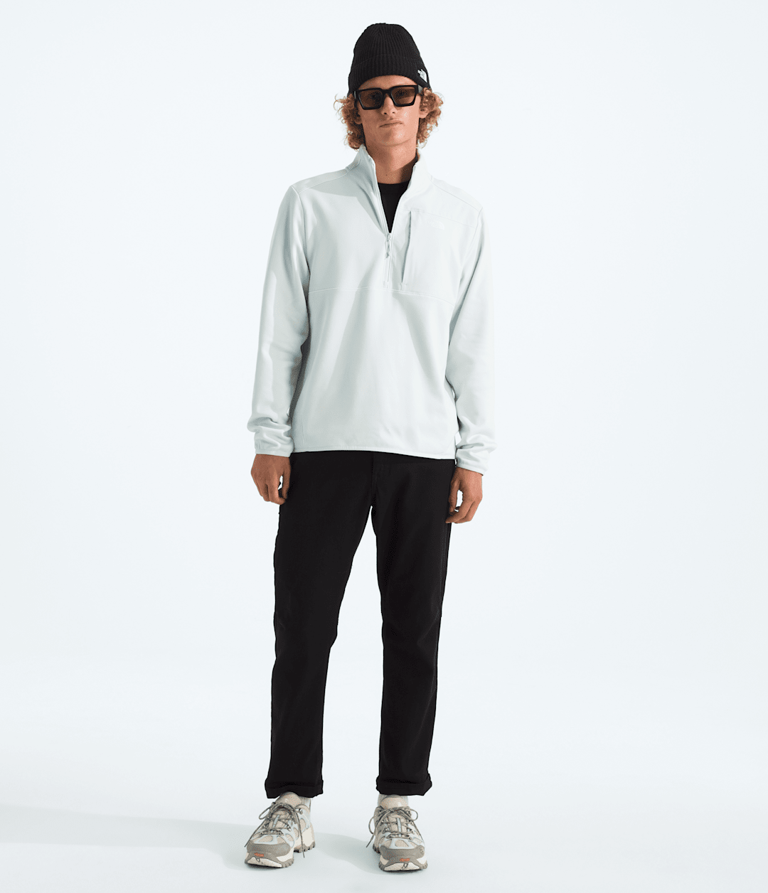 Men’s TNF™ Performance Fleece ¼-Zip Pearl Stone