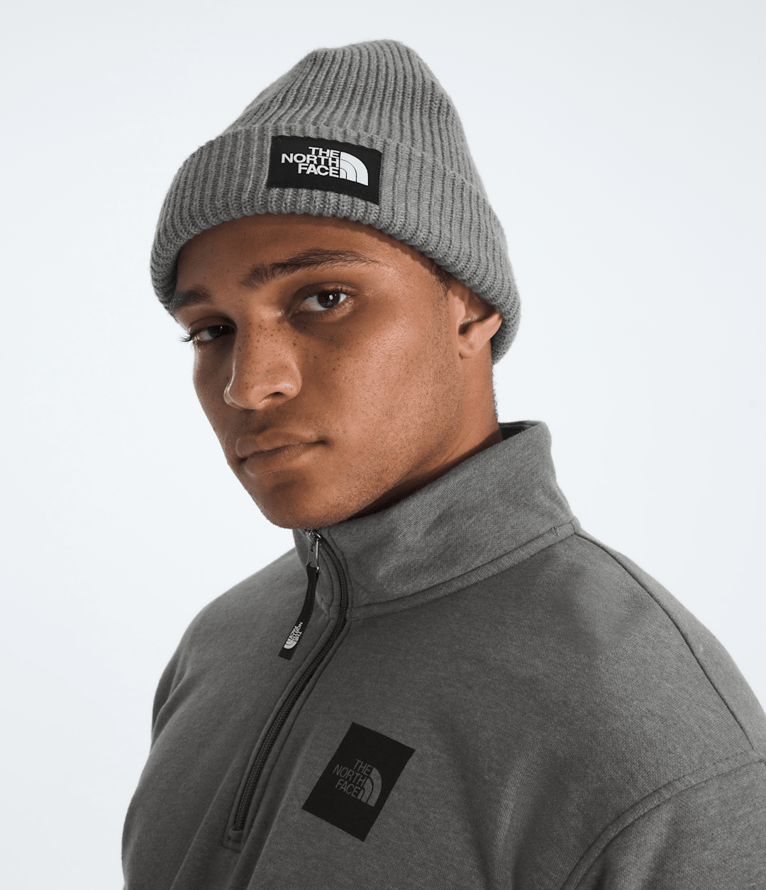 Salty Lined Beanie TNF Medium Grey Heather