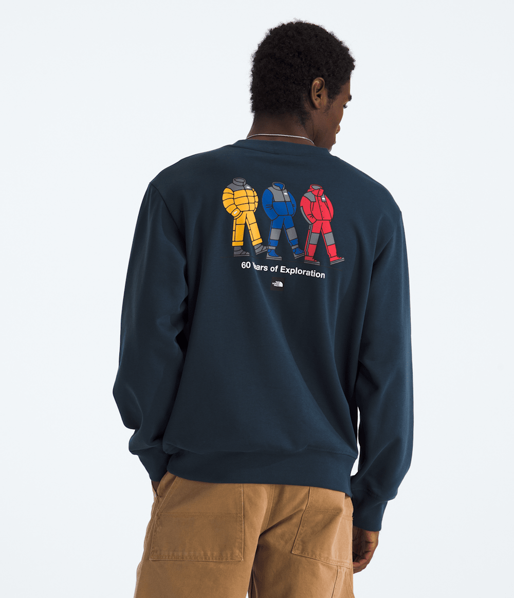 Unisex TNF™ Celebration Relaxed Crew—Graphic Summit Navy