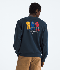 Unisex TNF™ Celebration Relaxed Crew—Graphic Summit Navy