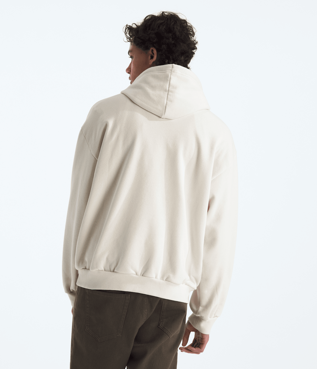 Men’s Evolution Simple Dome Oversized Hoodie White Dune