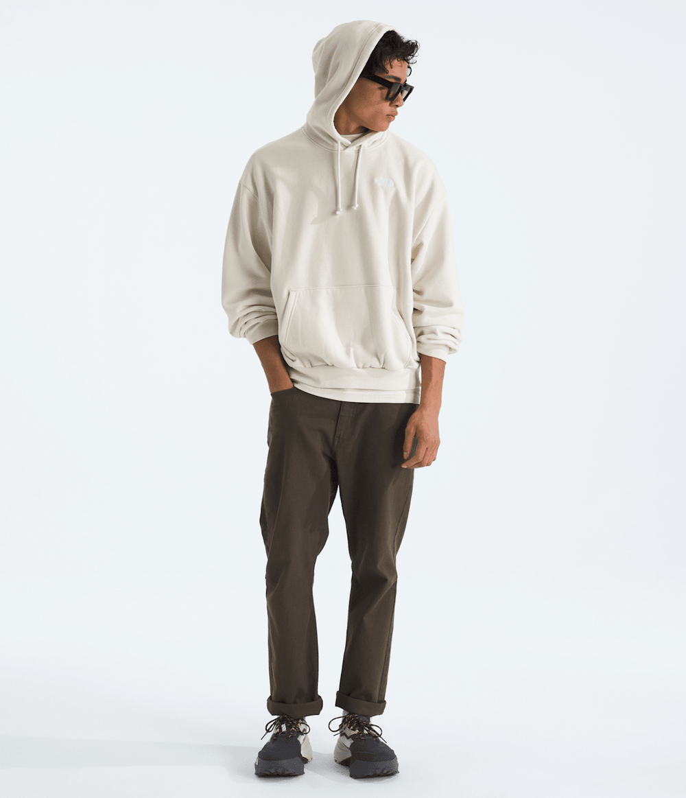Men’s Evolution Simple Dome Oversized Hoodie White Dune