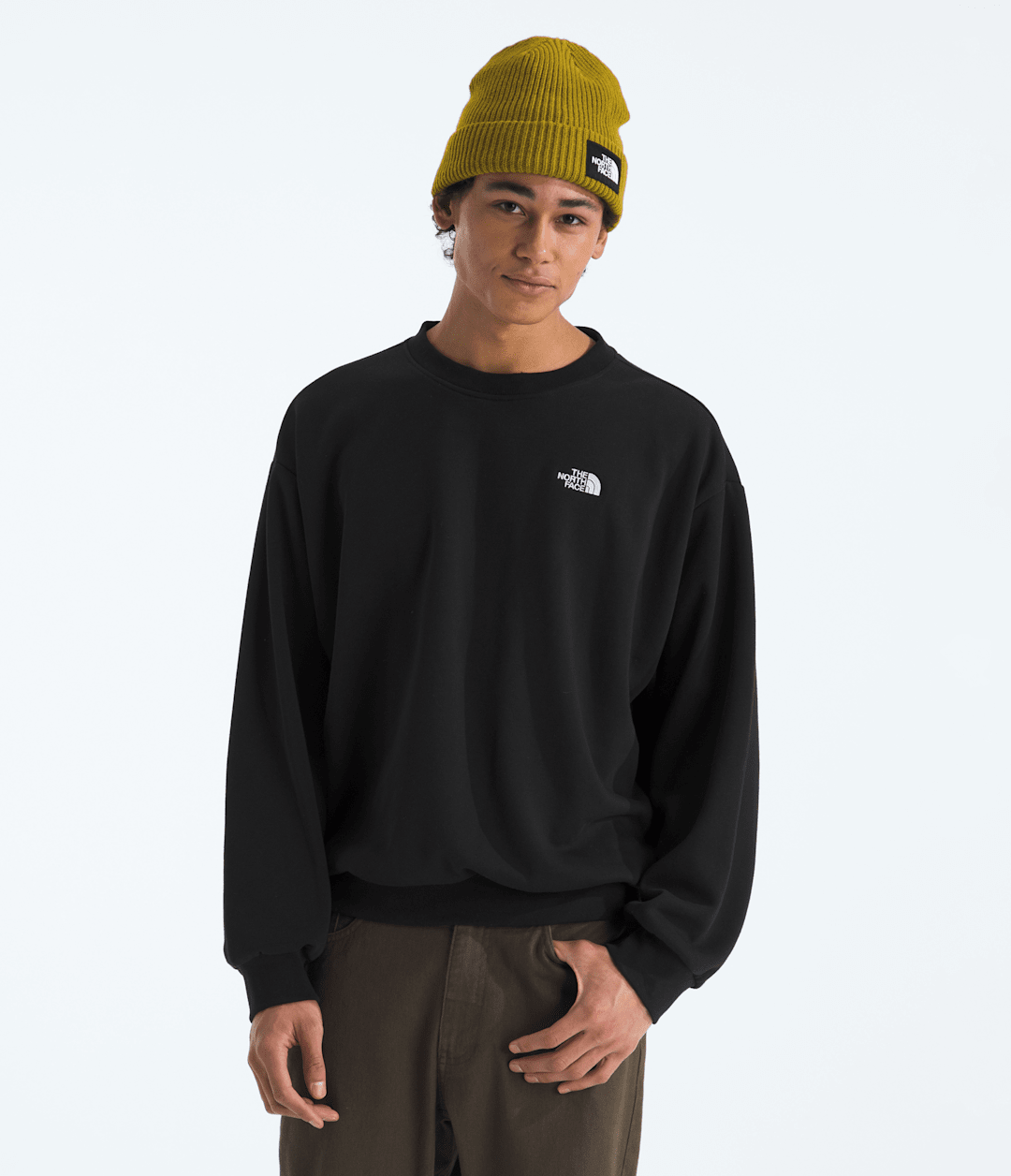 Men’s Evolution Simple Dome Oversized Crew TNF Black