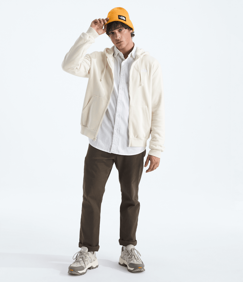 Men’s Evolution Simple Dome Full-Zip Hoodie White Dune
