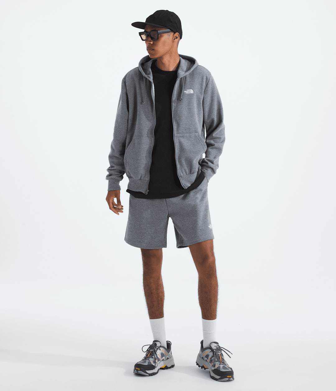 Men’s Evolution Simple Dome Full-Zip Hoodie TNF Mid Grey Heather