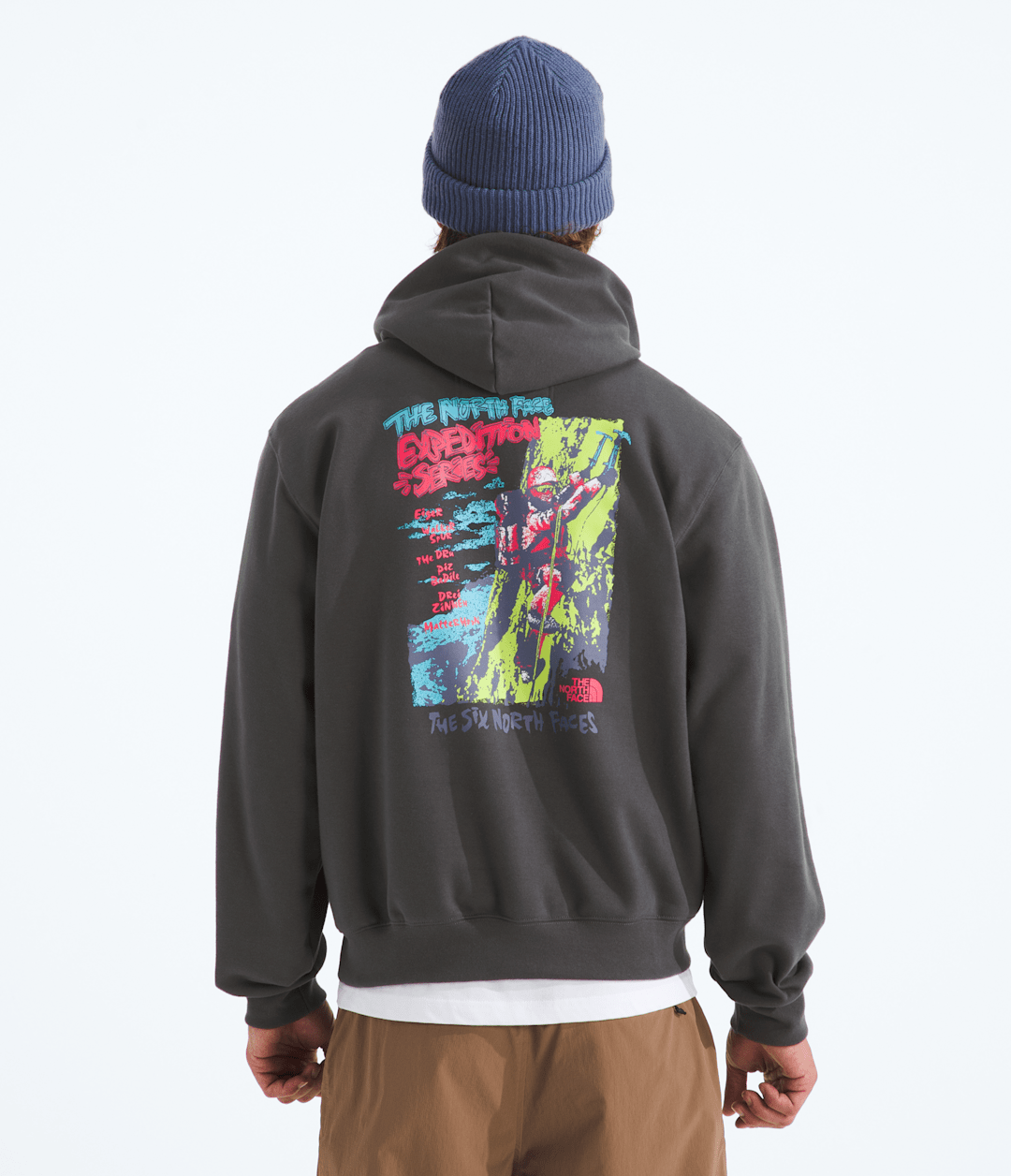 Men’s TNF™ Essential Expedition Series Hoodie—Graphic Anthracite Grey