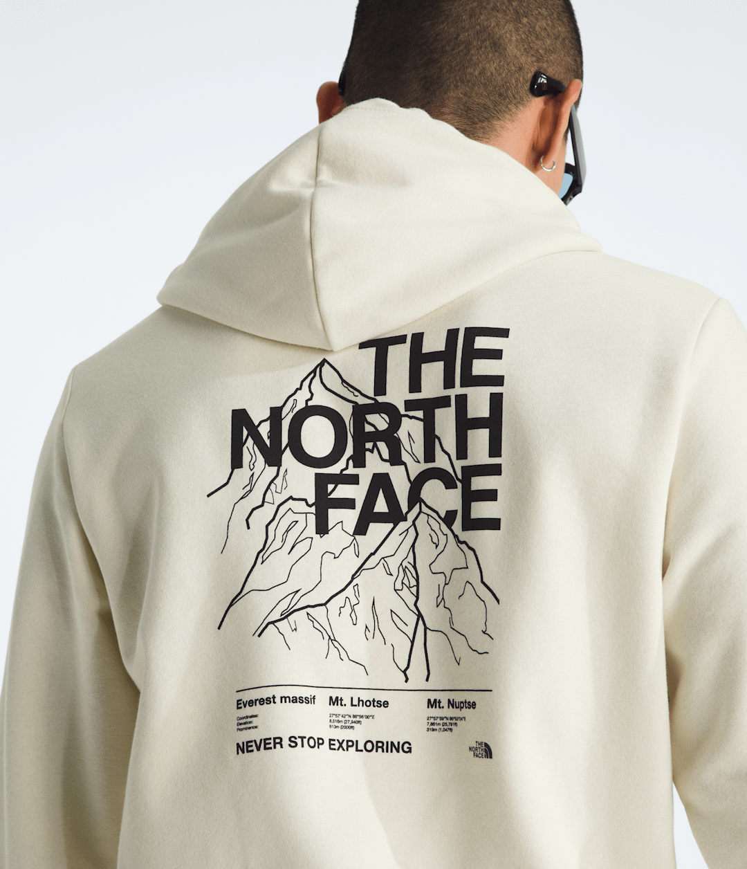 Men’s Evolution Half Dome Hoodie—Graphic White Dune