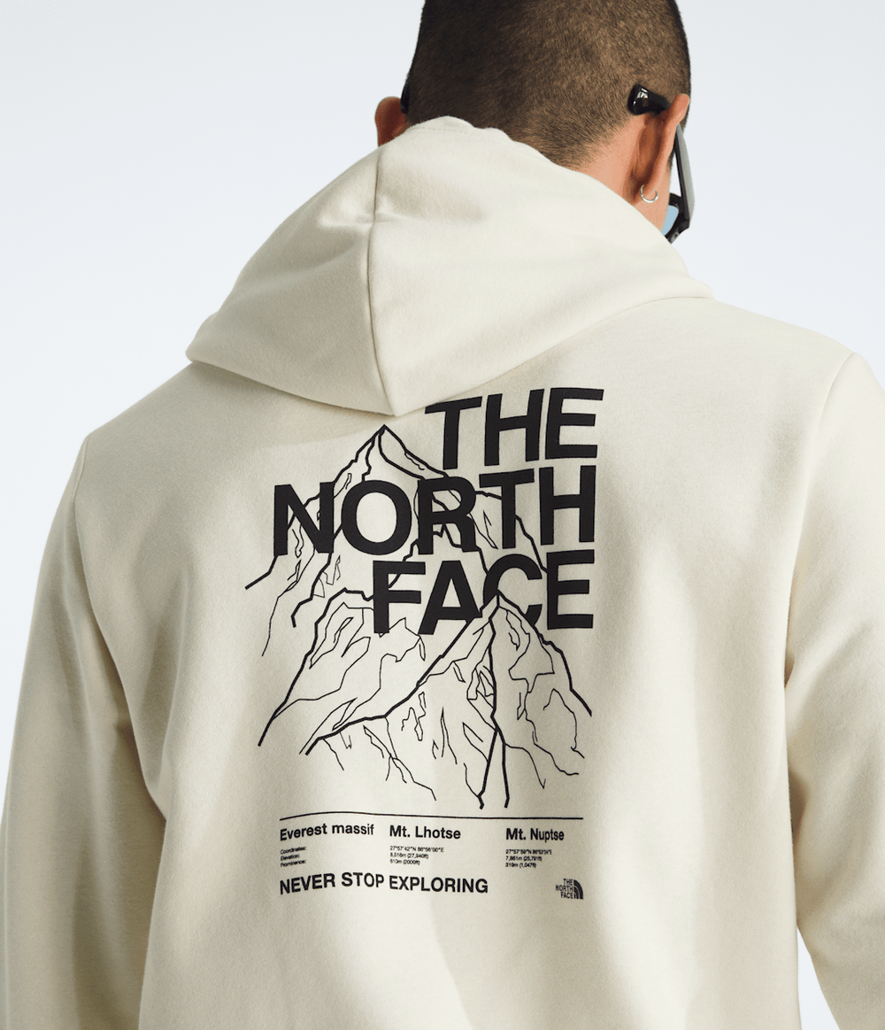 Men’s Evolution Half Dome Hoodie—Graphic White Dune