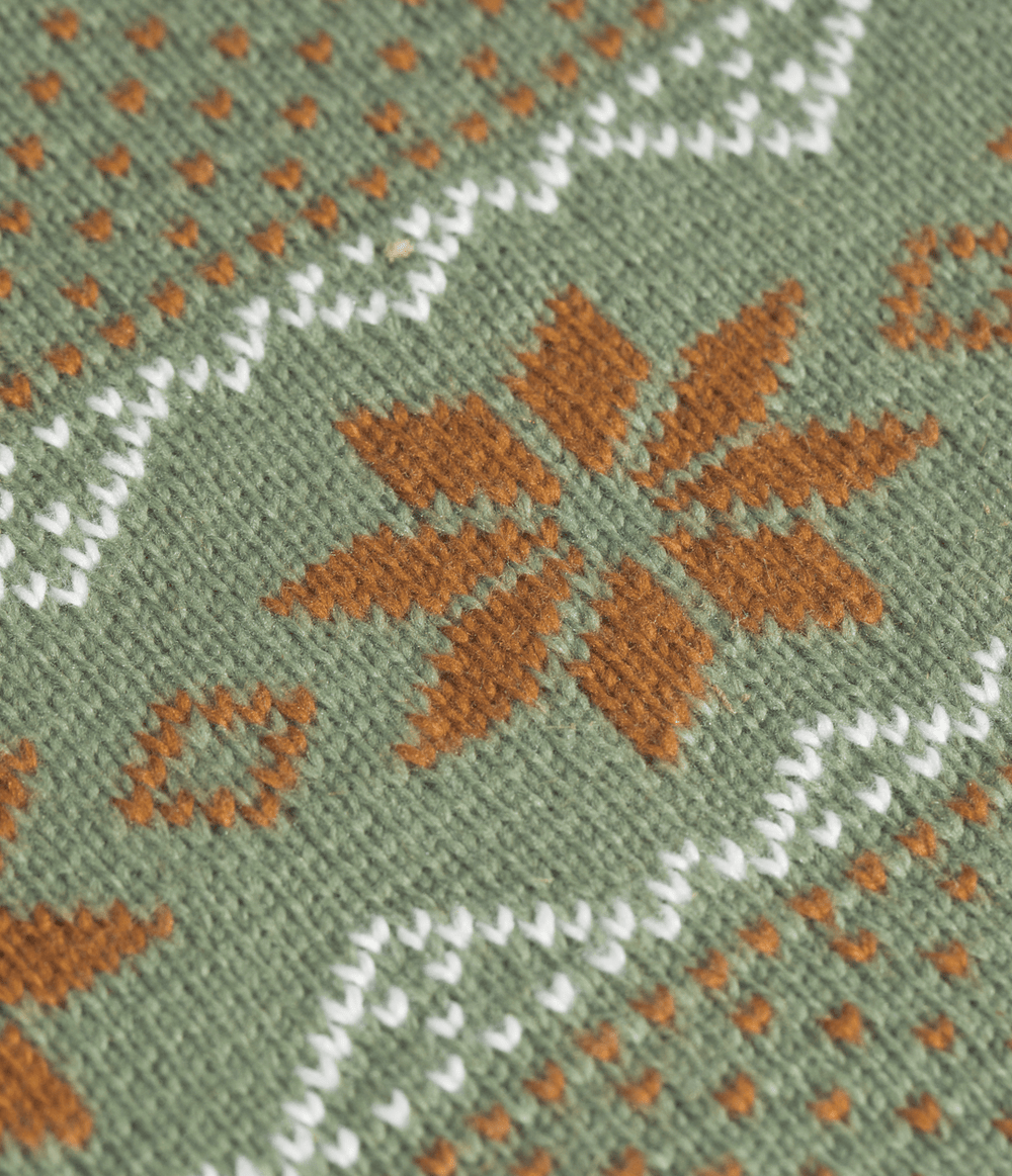 Cabin Ski Tuke And Scarf Set Bark Mist/Burnt Umber/White Dune/Pom