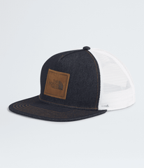 Half Dome Trucker Hat Denim/Leather Patch