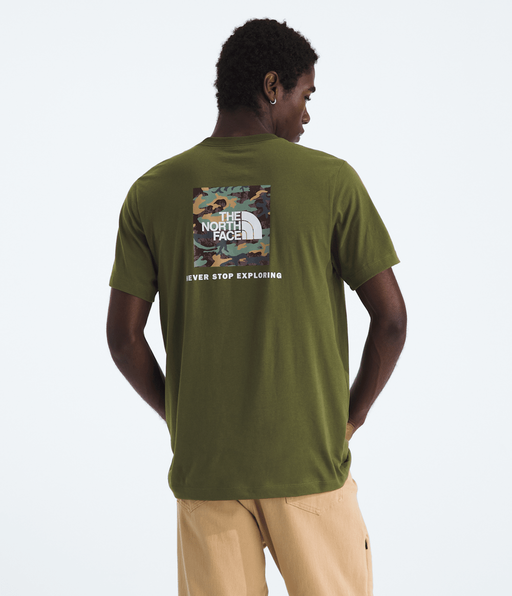 Men’s Evolution Box Camo Fill Short-Sleeve Tee—Graphic Woodland Green