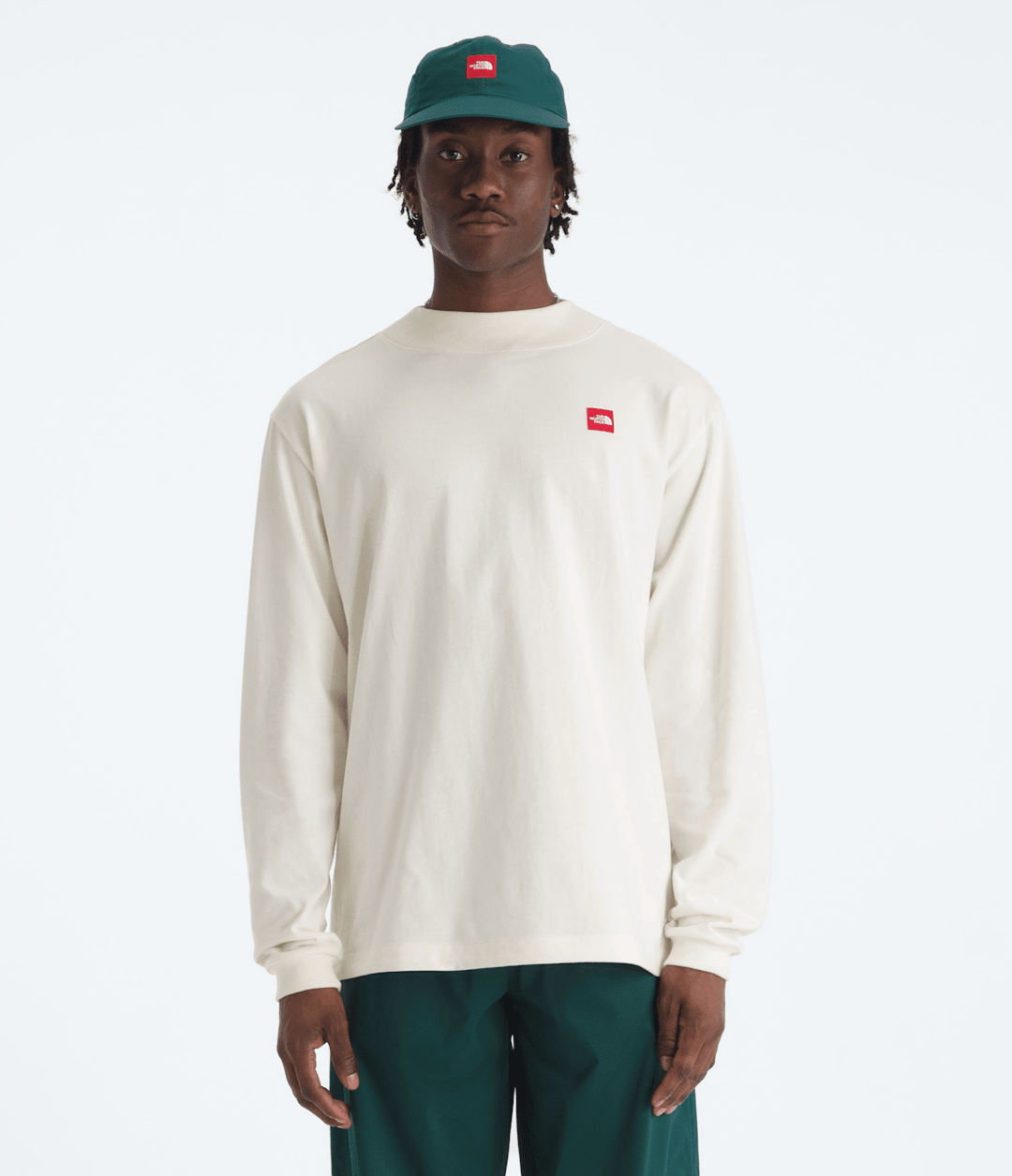 Men’s TNF™ Red Box Long-Sleeve Tee White Dune