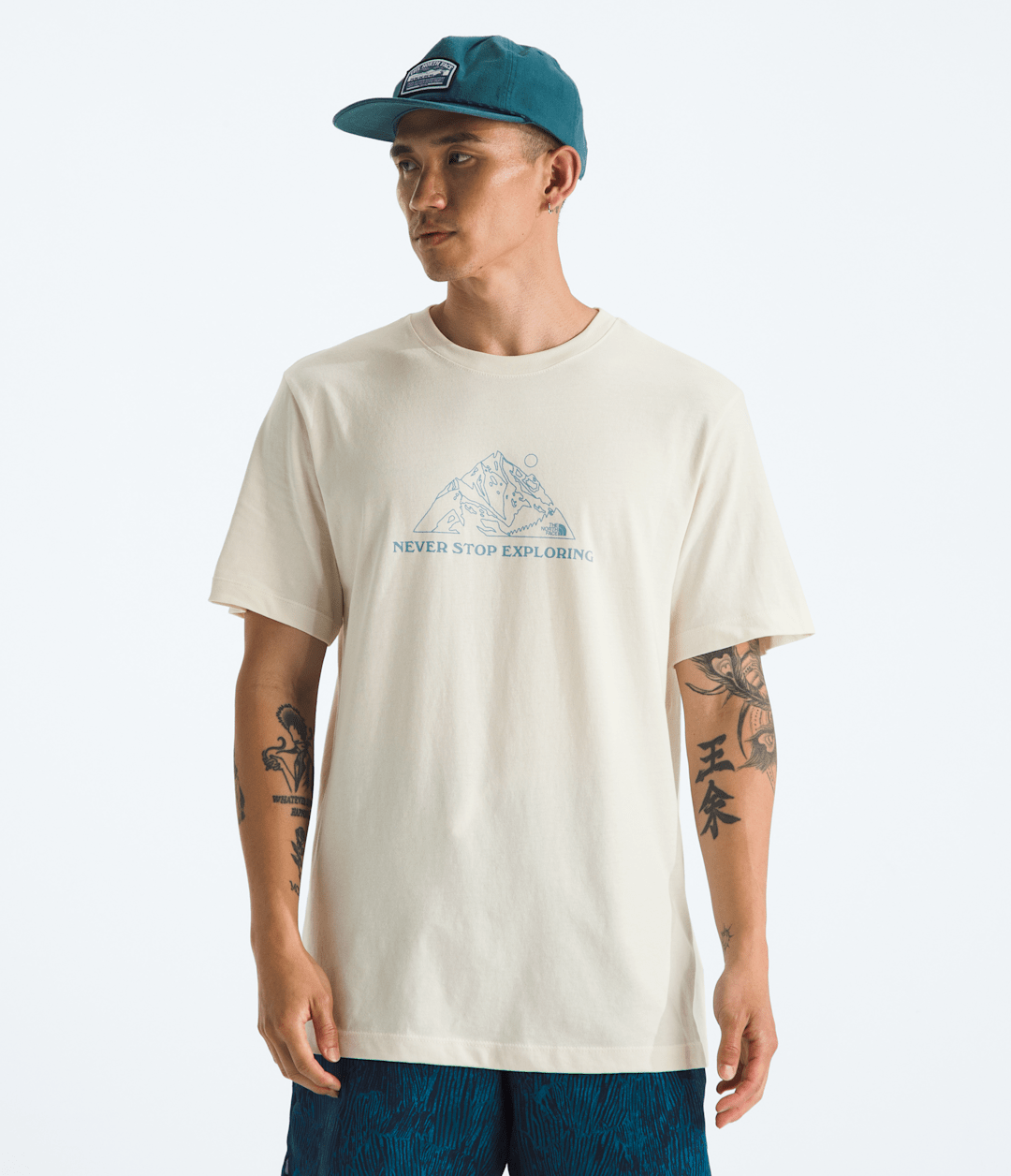 Men’s Evolution Mtn Base Short-Sleeve Tee—Graphic White Dune