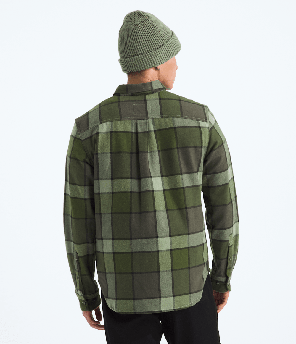 Men’s Arroyo Flannel Shirt—Plaid New Taupe Green Macro Small Plaid