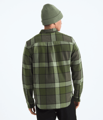 Men’s Arroyo Flannel Shirt—Plaid New Taupe Green Macro Small Plaid