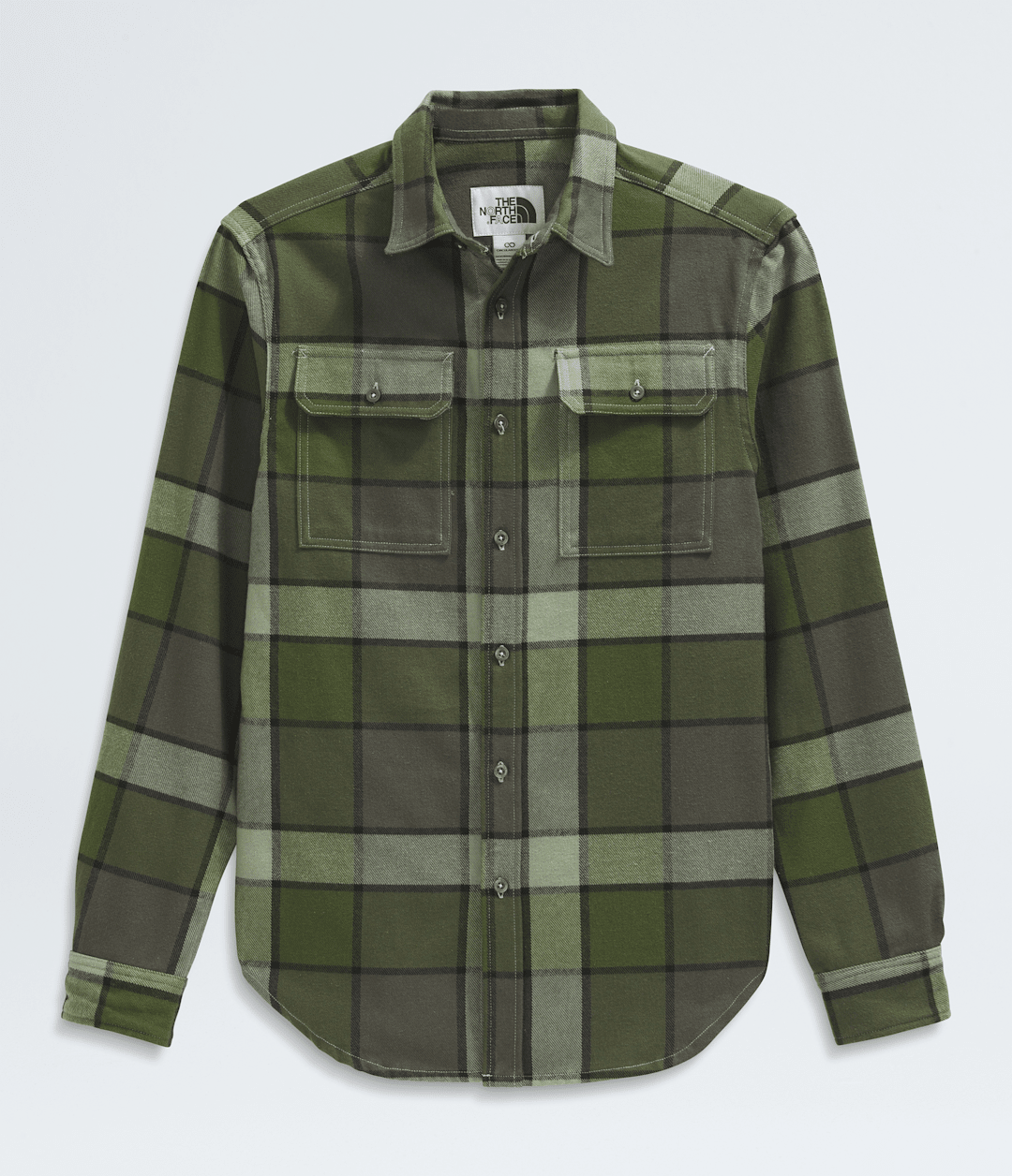 Men’s Arroyo Flannel Shirt—Plaid New Taupe Green Macro Small Plaid