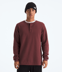 Men’s Waffle Long-Sleeve Henley Sumac
