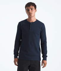 Men’s Waffle Long-Sleeve Henley Summit Navy