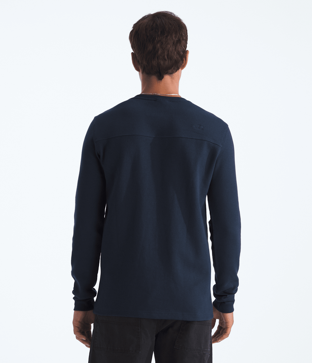 Men’s Waffle Long-Sleeve Henley Summit Navy