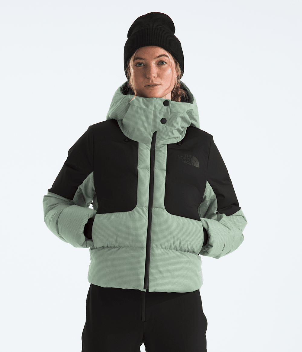 Women’s Cold Spell Cropped Down Jacket Slate Moss/TNF Black