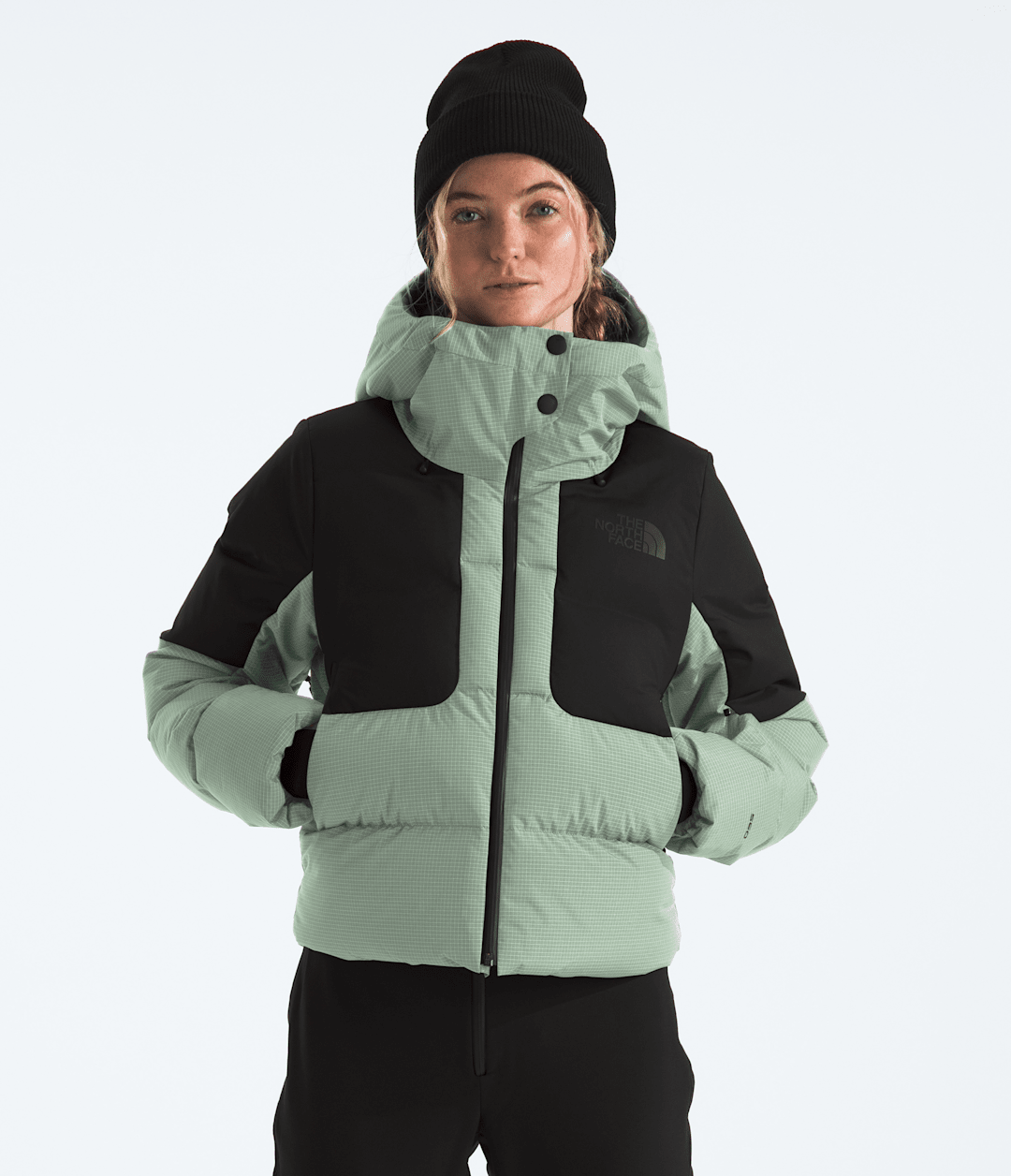 Women’s Cold Spell Cropped Down Jacket Slate Moss/TNF Black