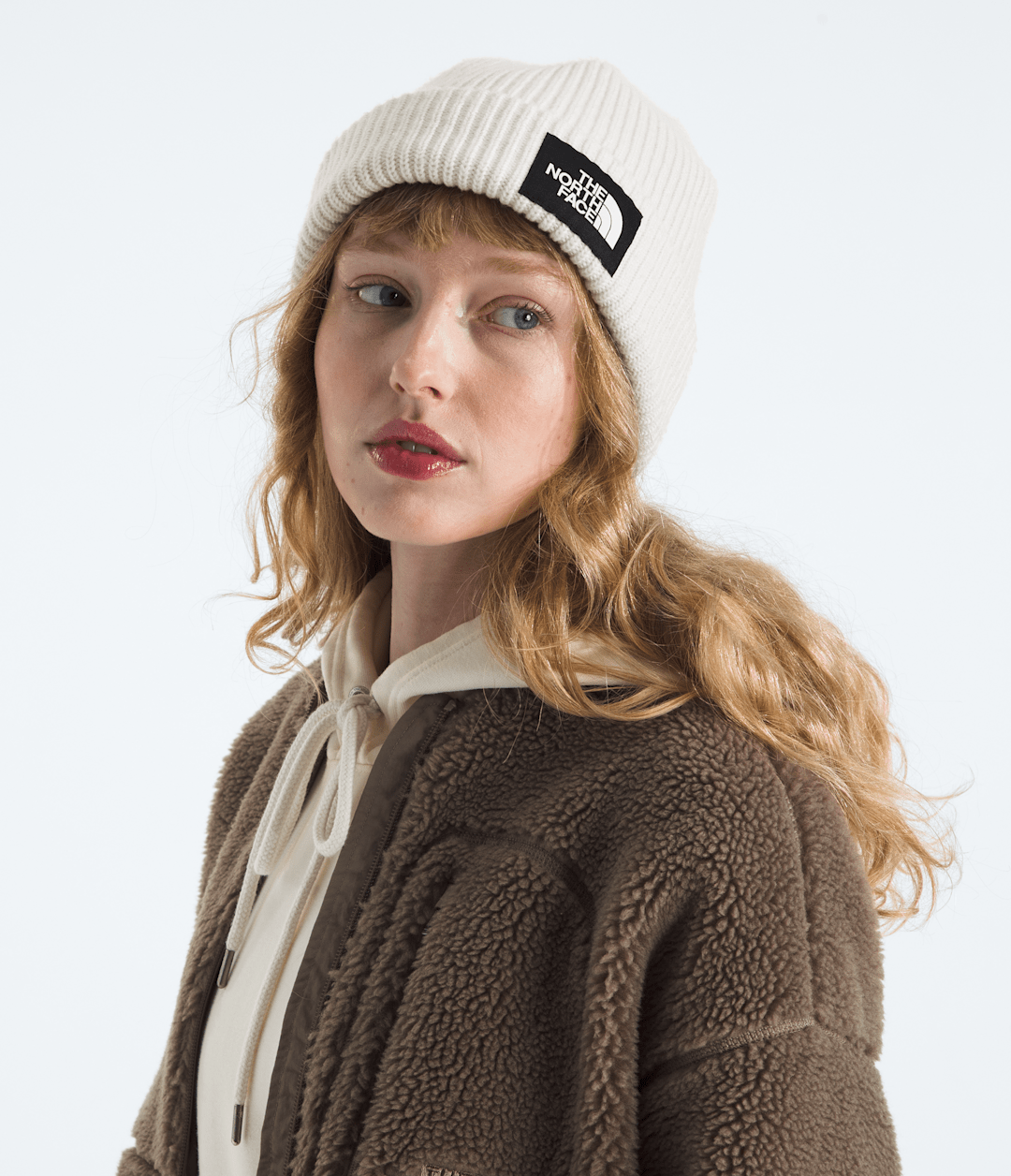 Salty Lined Beanie White Dune