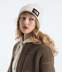Salty Lined Beanie White Dune