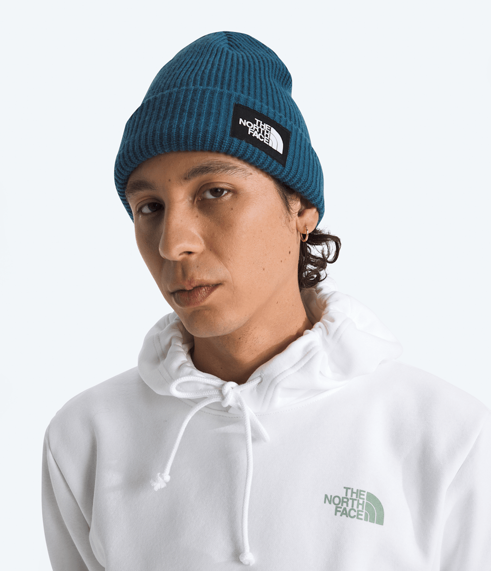 Salty Lined Beanie Shady Blue