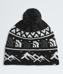 Cabin Ski Tuke TNF Black Jacquard/Pom