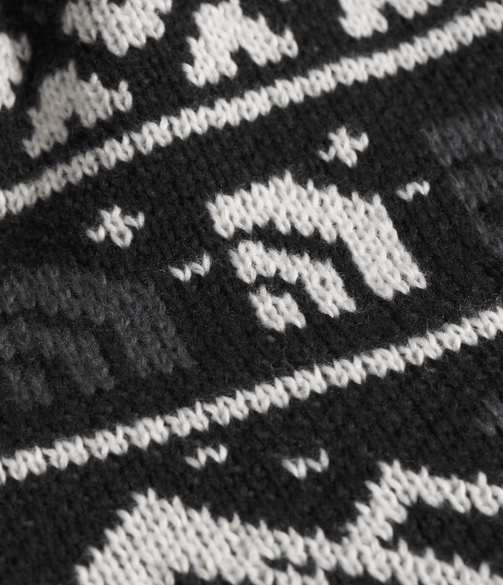 Cabin Ski Tuke TNF Black Jacquard/Pom