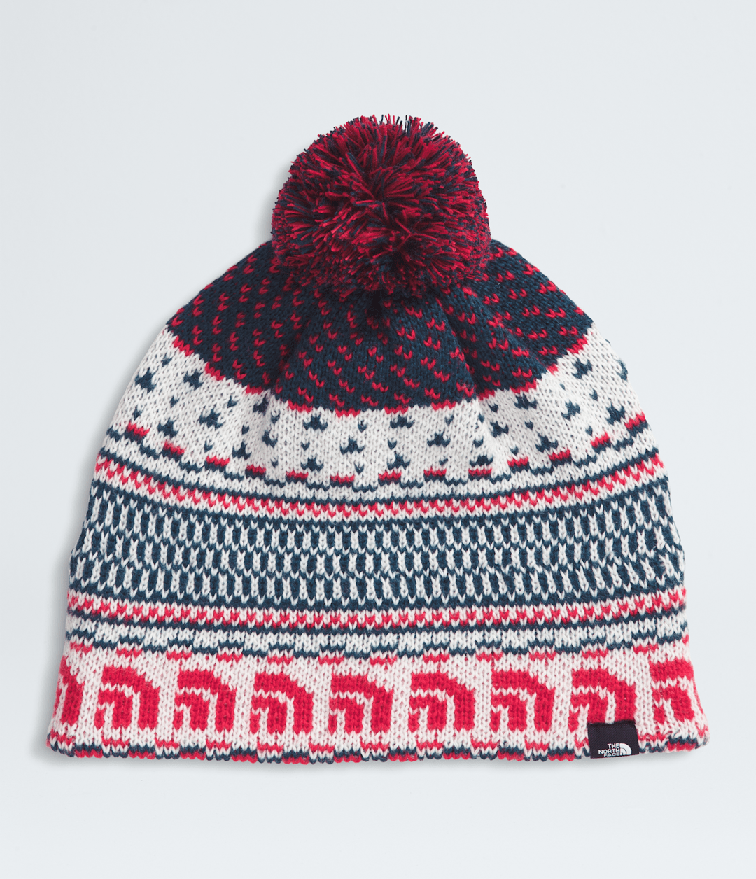 Cabin Ski Tuke White Dune Jacquard/Pom