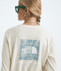 Women’s Evolution Box NSE Fill Long-Sleeve Tee—Graphic White Dune