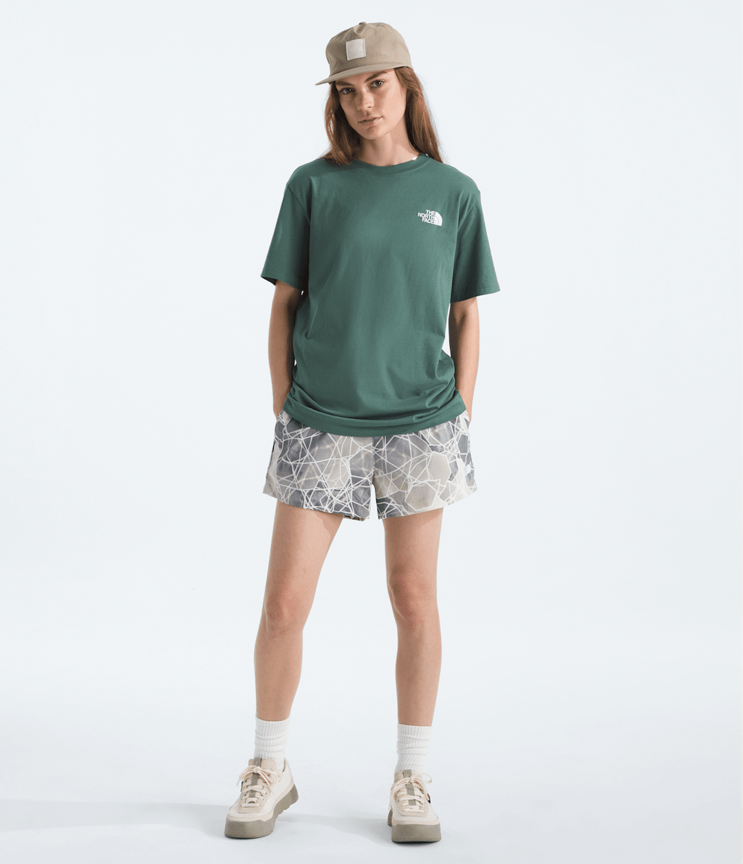 Women's Short-Sleeve Core Flower Power Box NSE Tee Duck Green