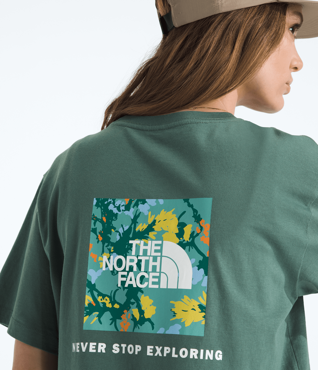 Women's Short-Sleeve Core Flower Power Box NSE Tee Duck Green