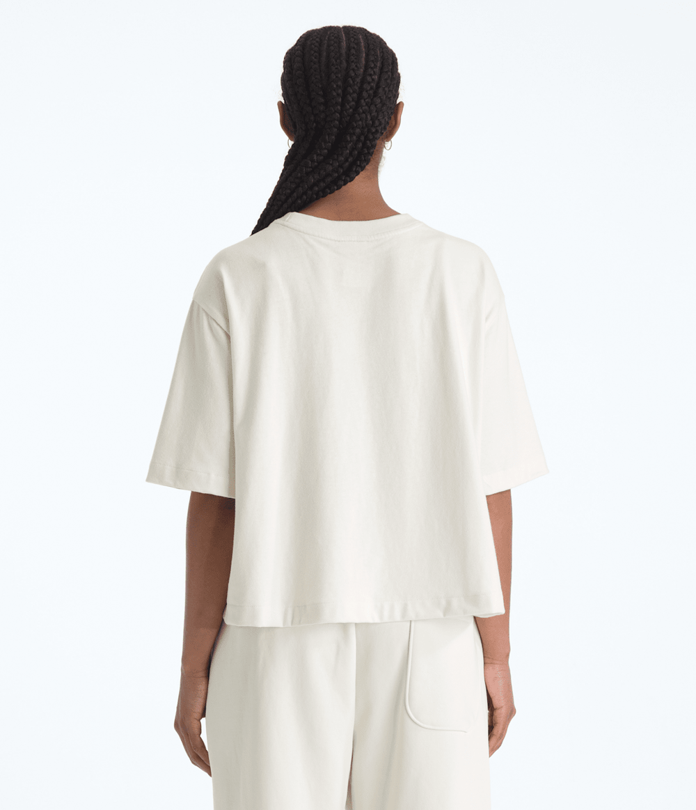Women’s TNF™ Red Box Short-Sleeve Boxy Tee White Dune