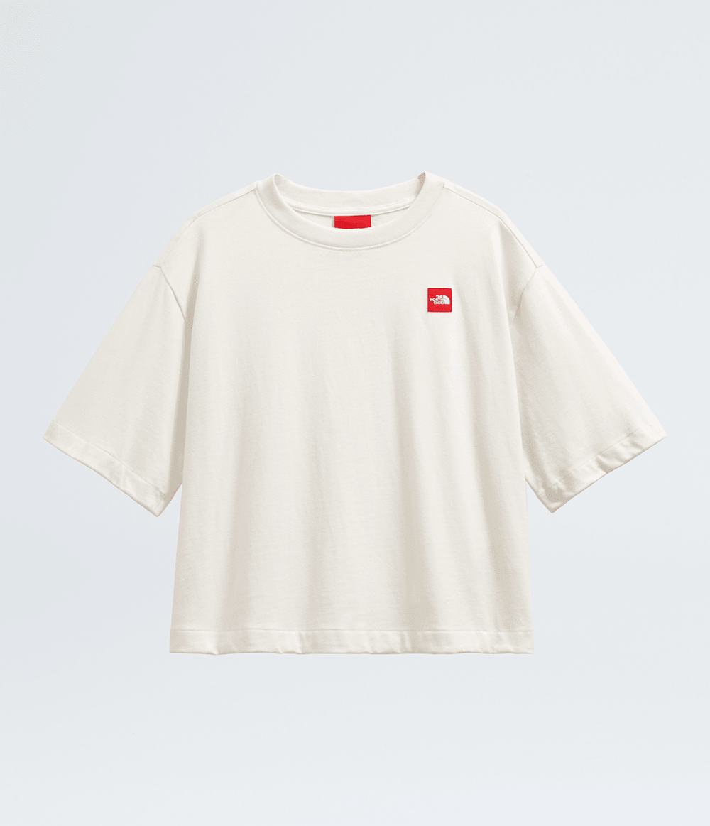 Women’s TNF™ Red Box Short-Sleeve Boxy Tee White Dune